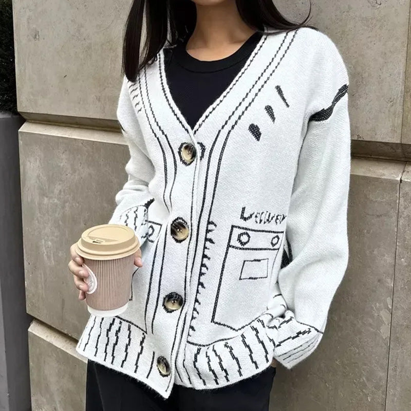 Livia Cardigan Grafico