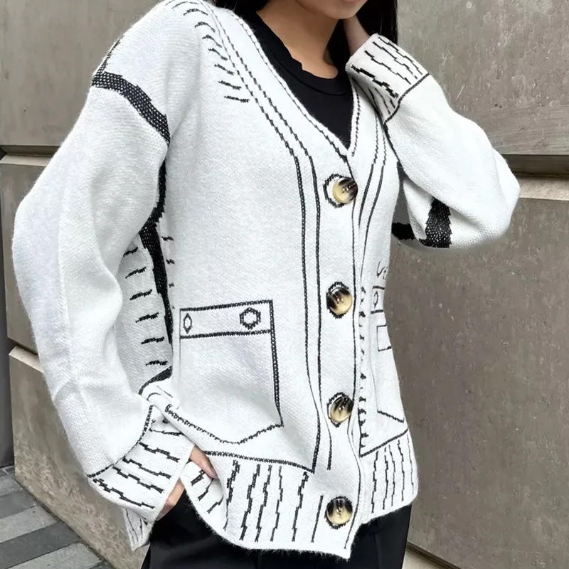 Livia Cardigan Grafico