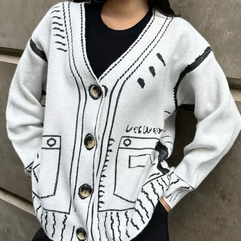 Livia Cardigan Grafico