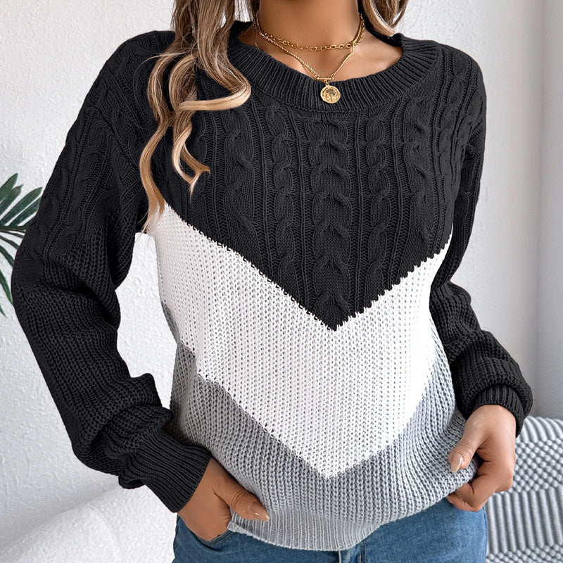 Maglione in maglia Sofia Chevron