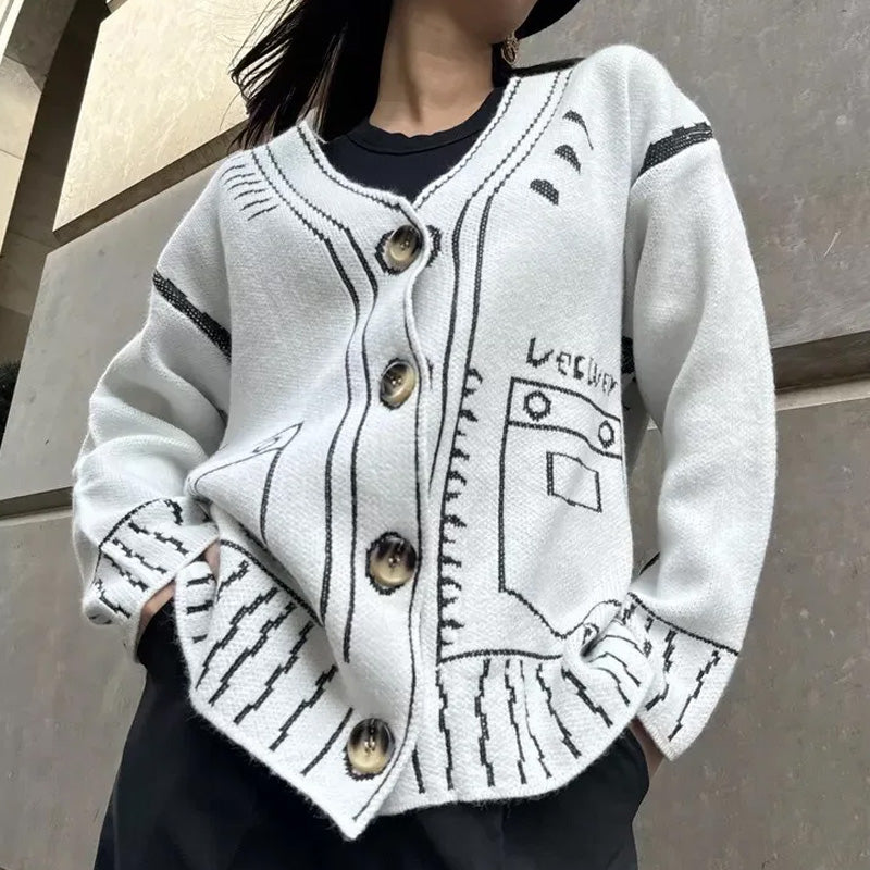 Livia Cardigan Grafico