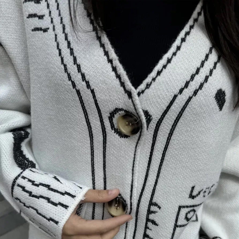 Livia Cardigan Grafico