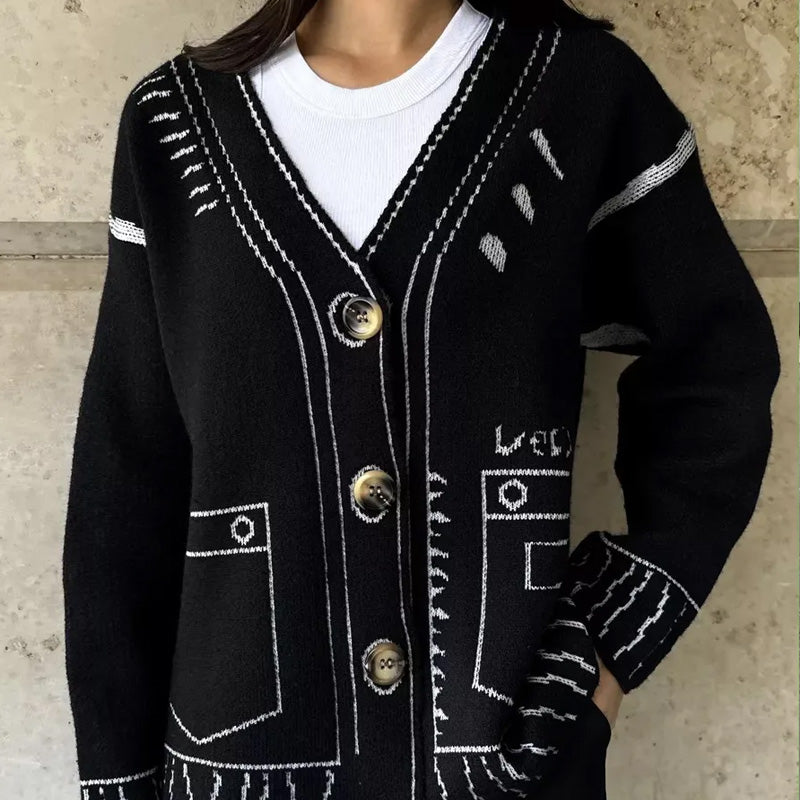 Livia Cardigan Grafico