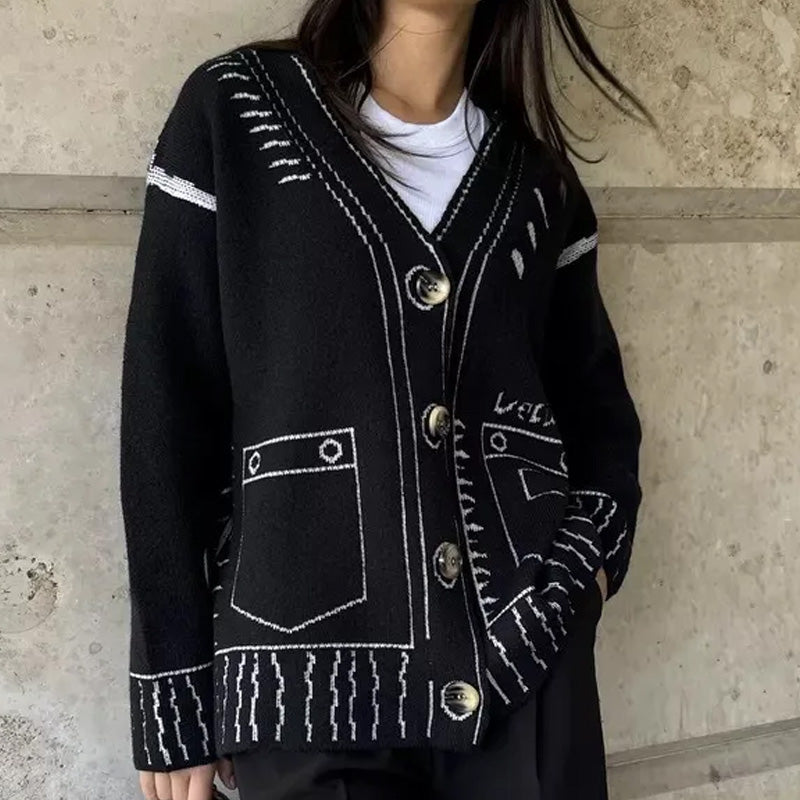 Livia Cardigan Grafico