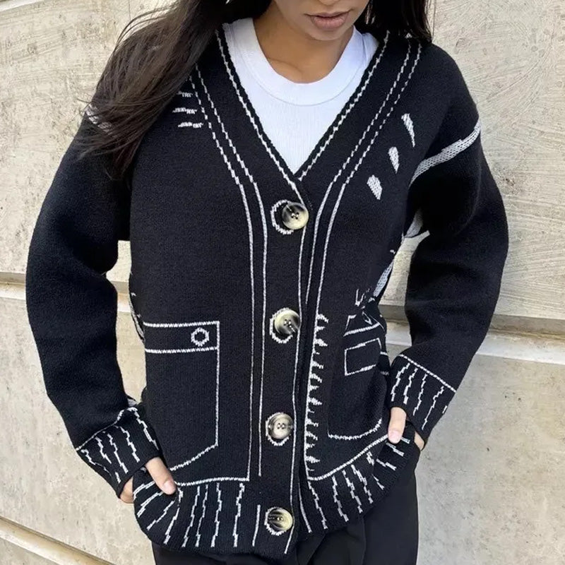 Livia Cardigan Grafico