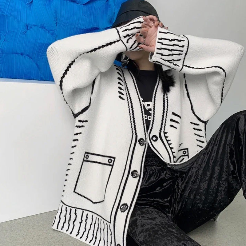 Livia Cardigan Grafico