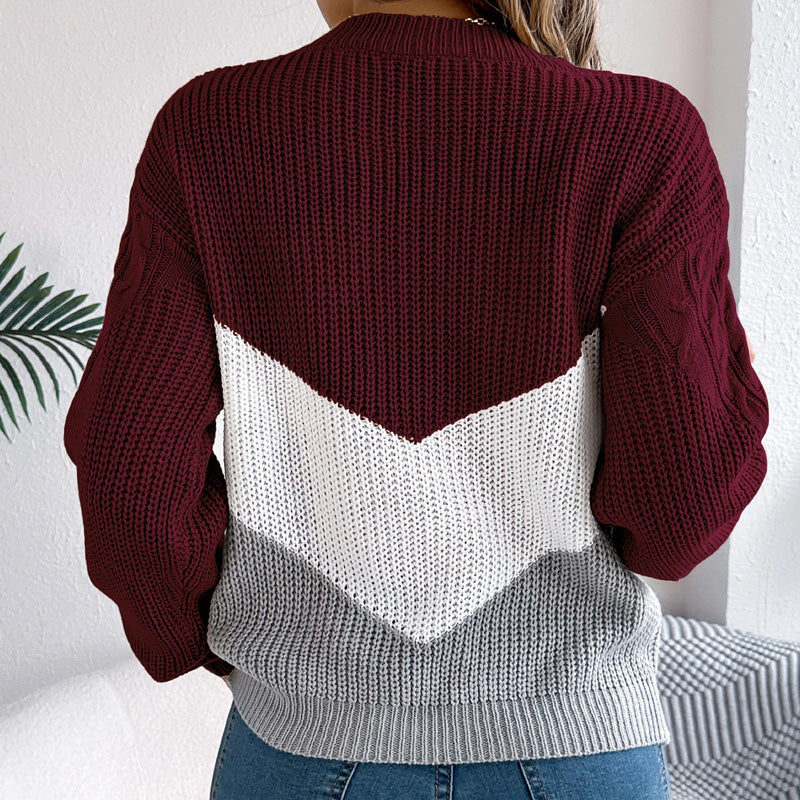 Maglione in maglia Sofia Chevron