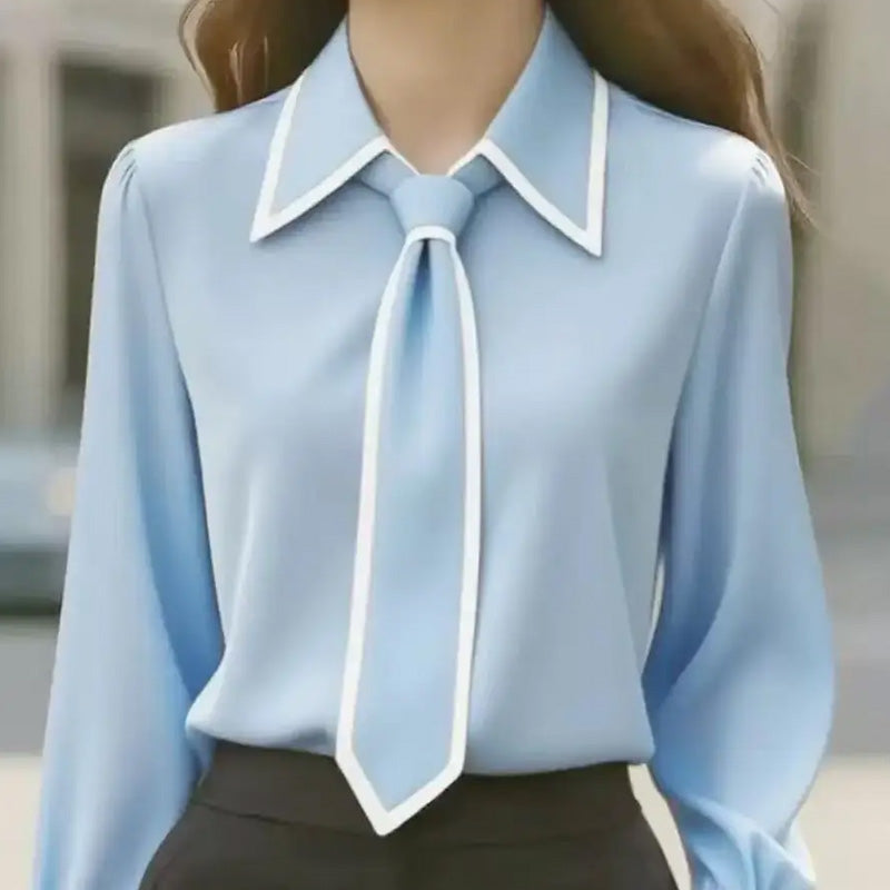 Vittoria Blusa con Fiocco a Contrasto