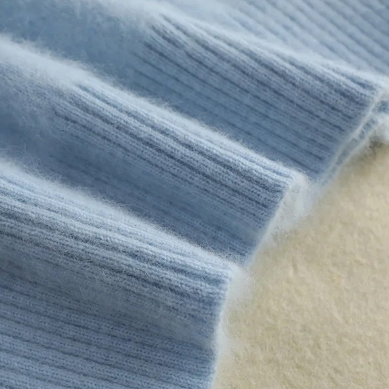 Maglione a collo alto in maglia Luna