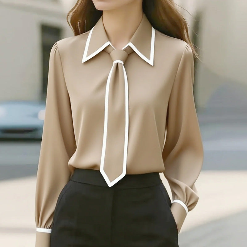 Vittoria Blusa con Fiocco a Contrasto