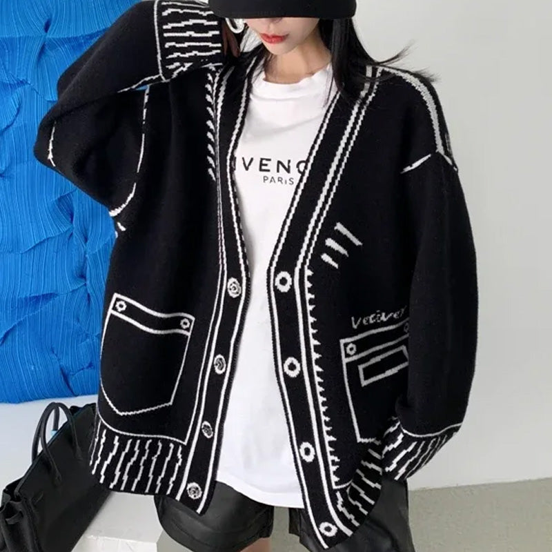 Livia Cardigan Grafico