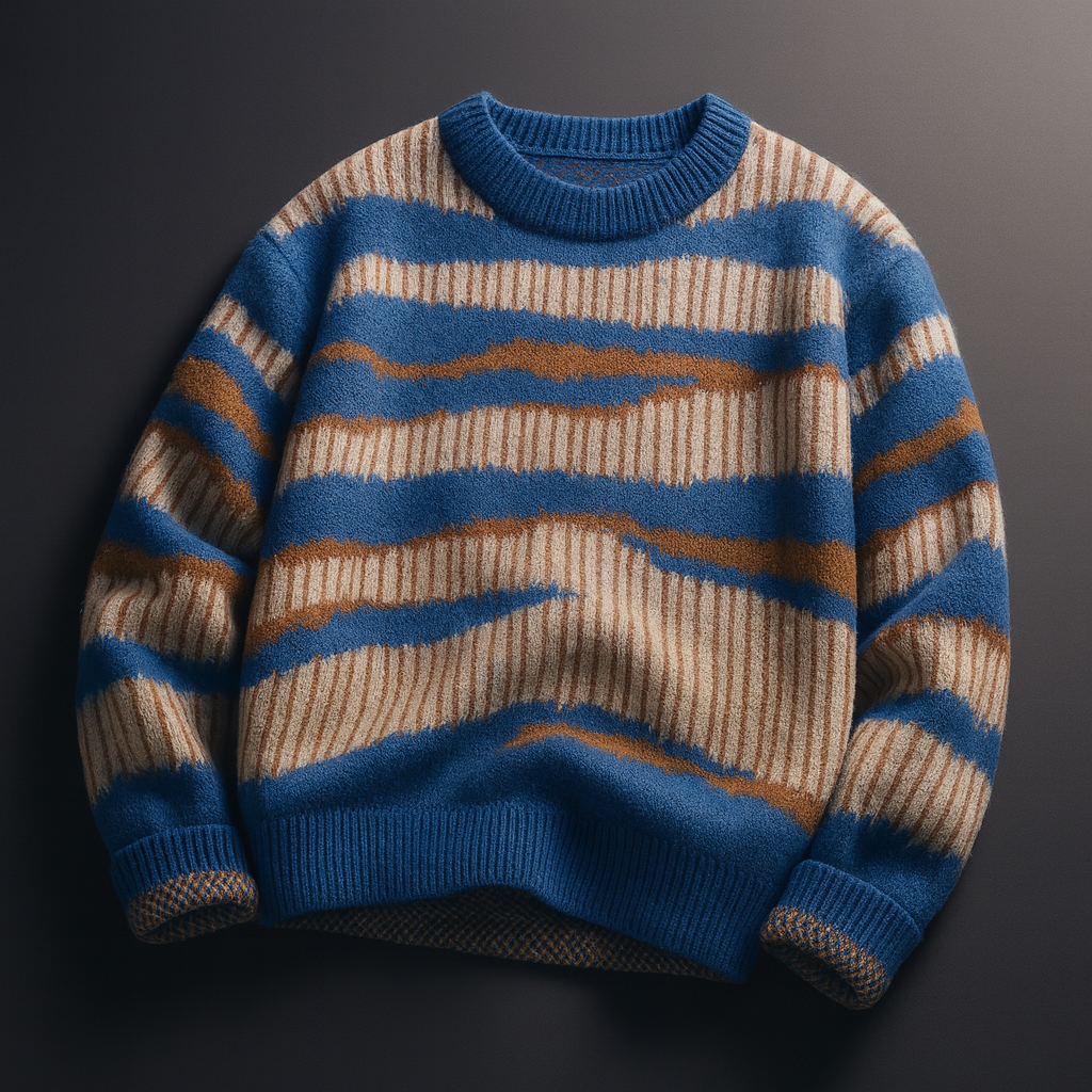 Maglione lavorato a maglia universitario