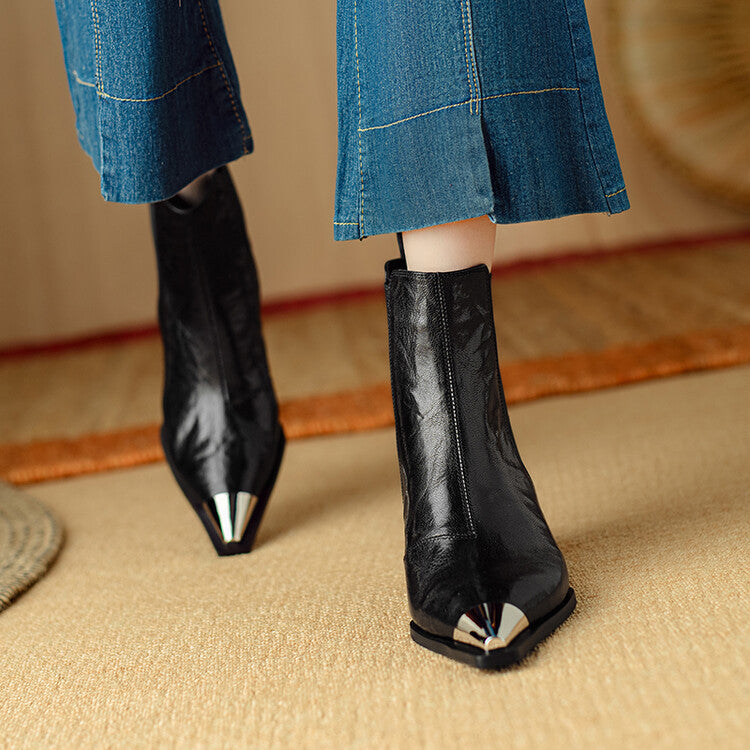 Stivali in pelle di Siena