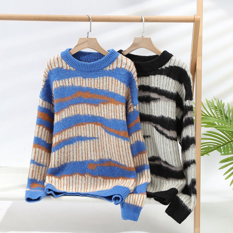 Maglione lavorato a maglia universitario