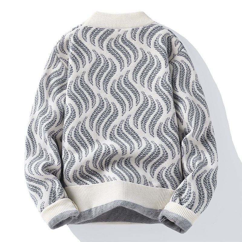 Maglione lavorato a maglia con fiamma