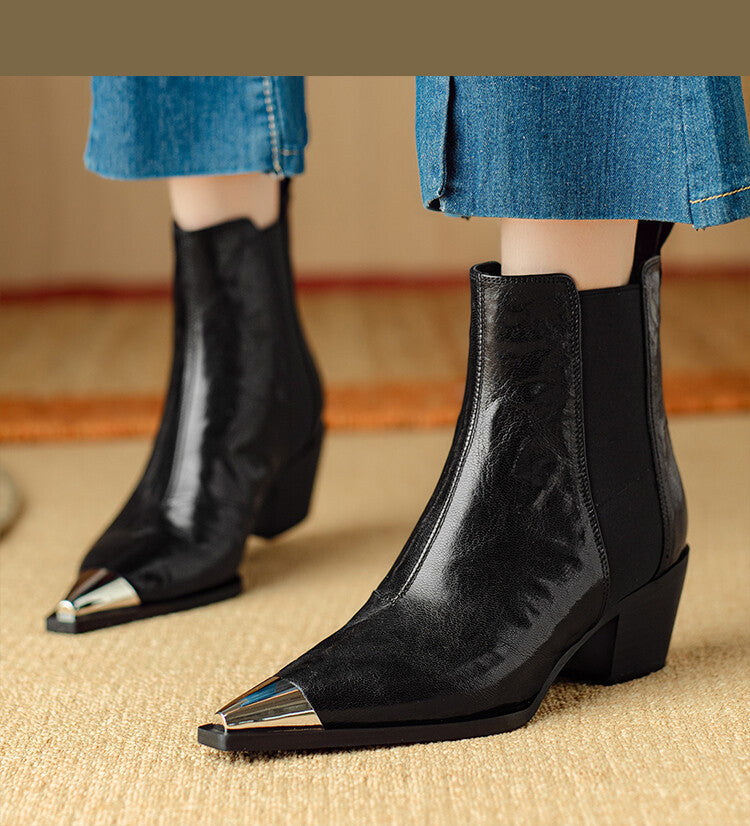 Stivali in pelle di Siena