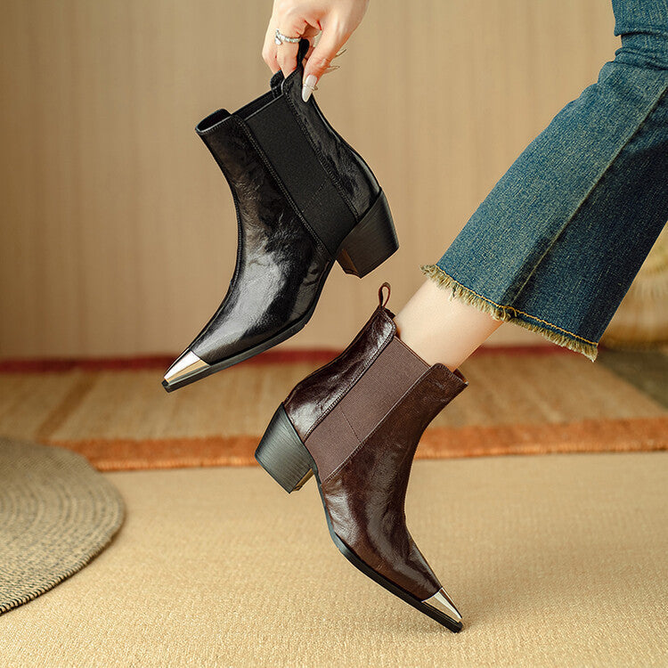 Stivali in pelle di Siena