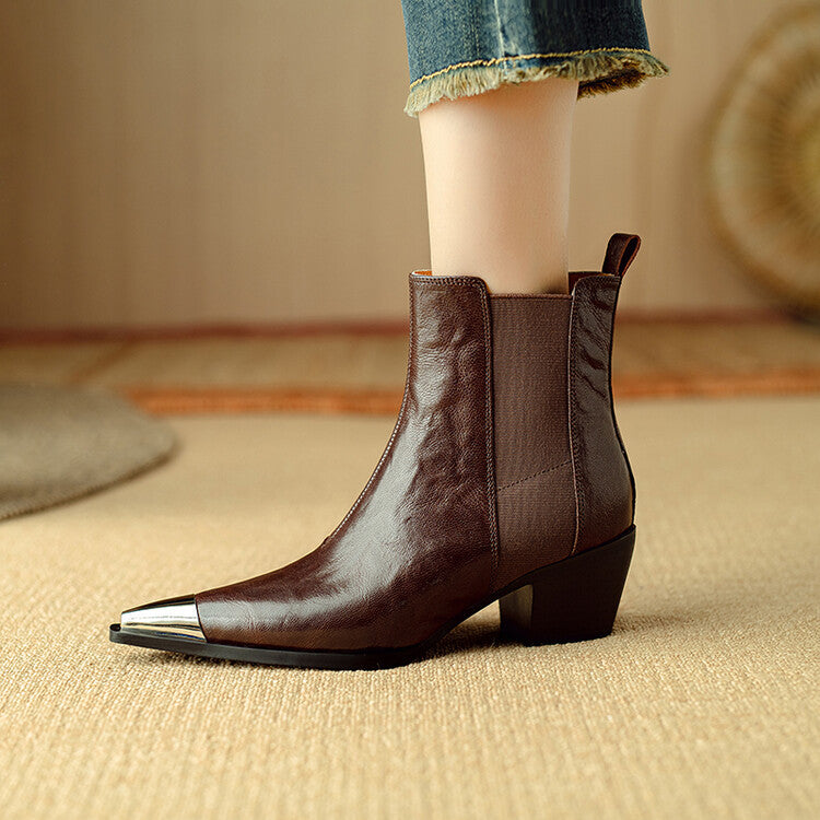 Stivali in pelle di Siena