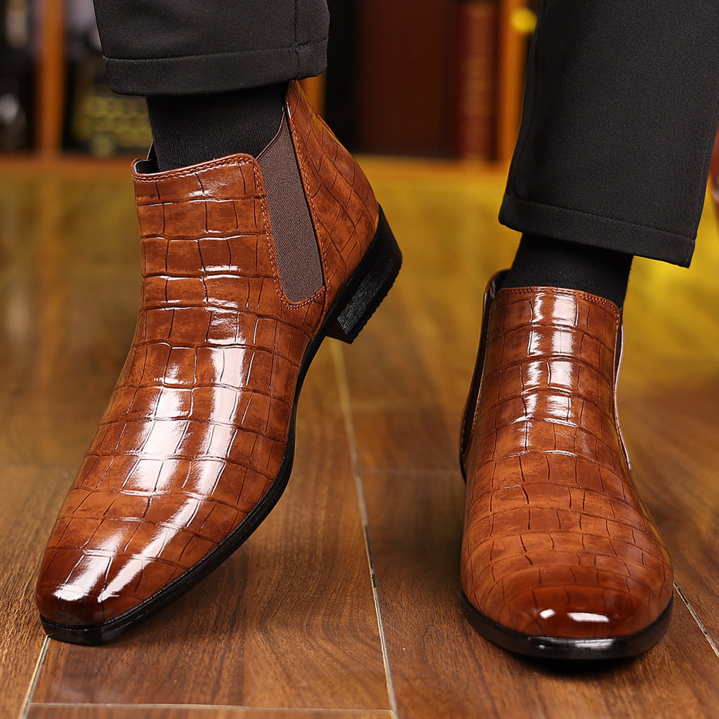 Andrea | Stivali con motivo coccodrillo