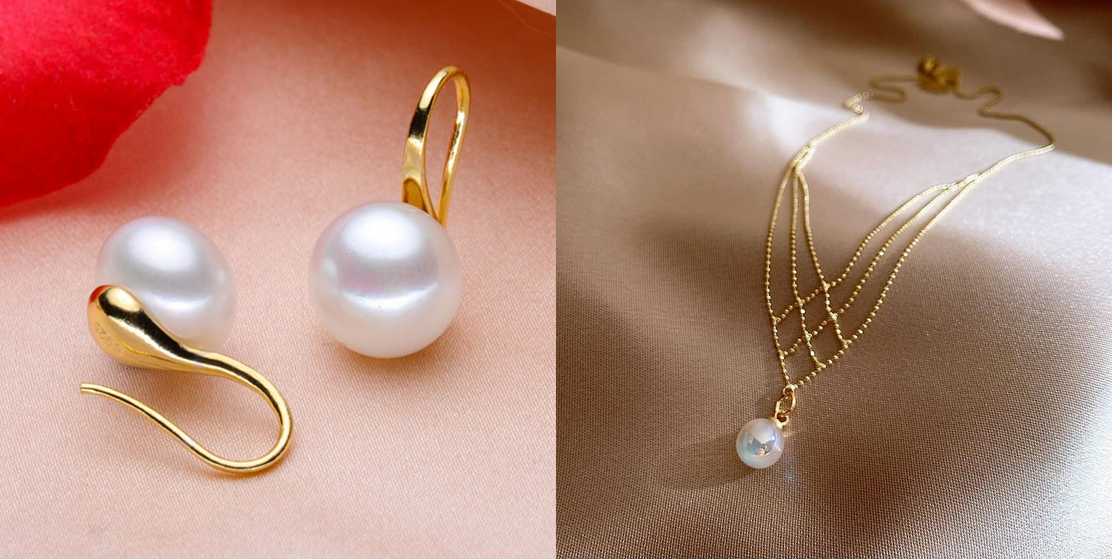 Anna | Set di Perle Oro